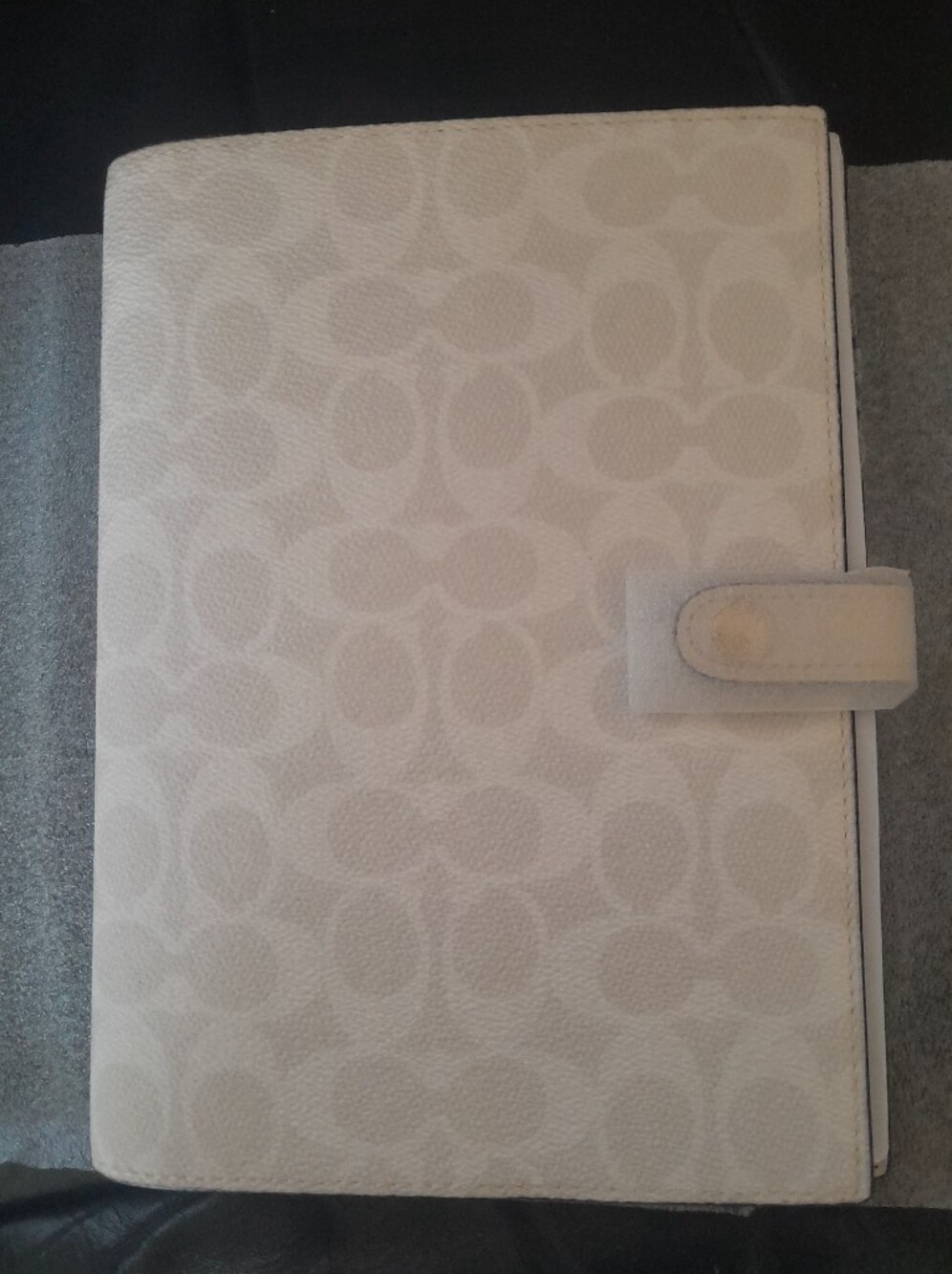 New Coach Notebook In White/chalk Color New With Tags